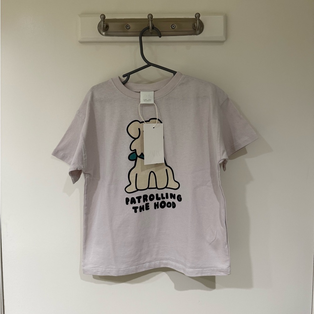 Zara Dog Patrolling In The Hood Tee 5 Years NWT